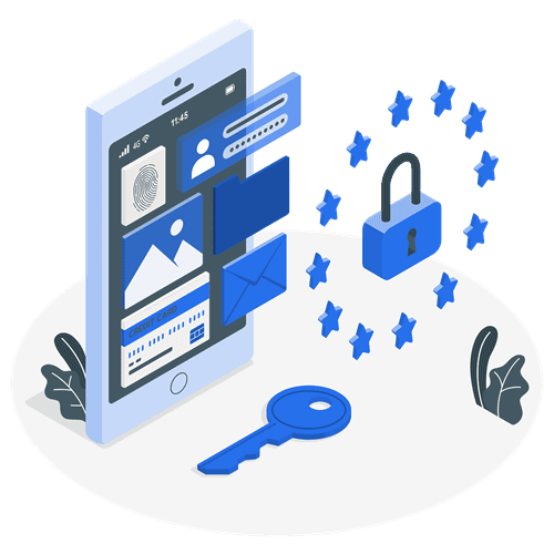 storyset-GDPR-amico_500x500 Illustration of GDPR Lock Compliance next to Monitor